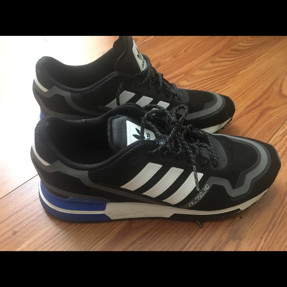 Adidas Men’s 11 ZX 750 HD Black Blue Gray 2019